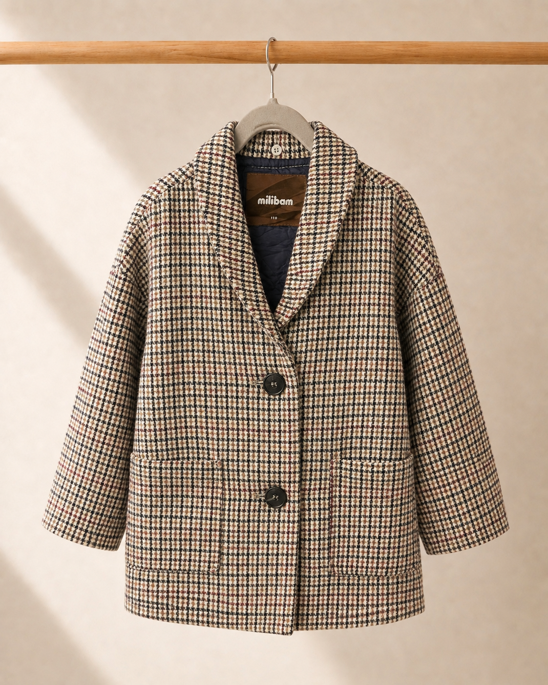 Abrigo Milibam a cuadros infantil | Talla 5