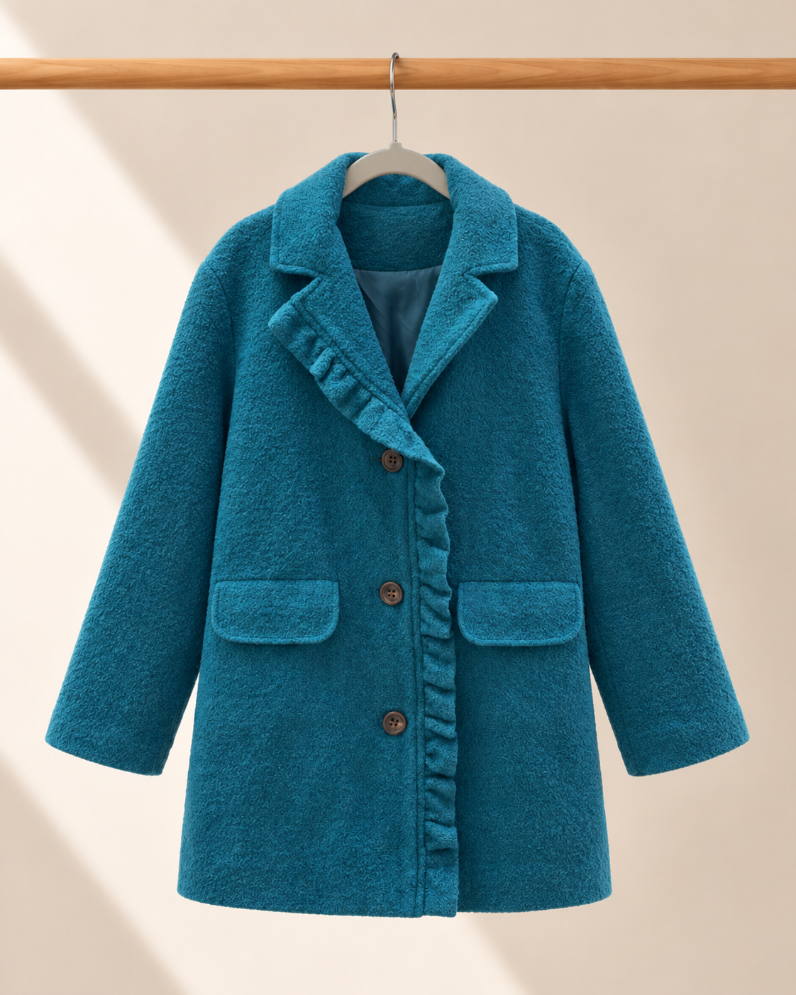 Abrigo de niña Cheek petróleo | Talla  8 a 9 años (130)