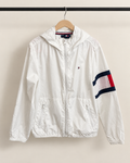 Cortaviento infantil Tommy Hilfiger blanco | Talla 5–6 años (116)
