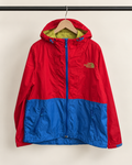 Cortaviento infantil The North Face rojo con azul y verde | Talla 7–8 años