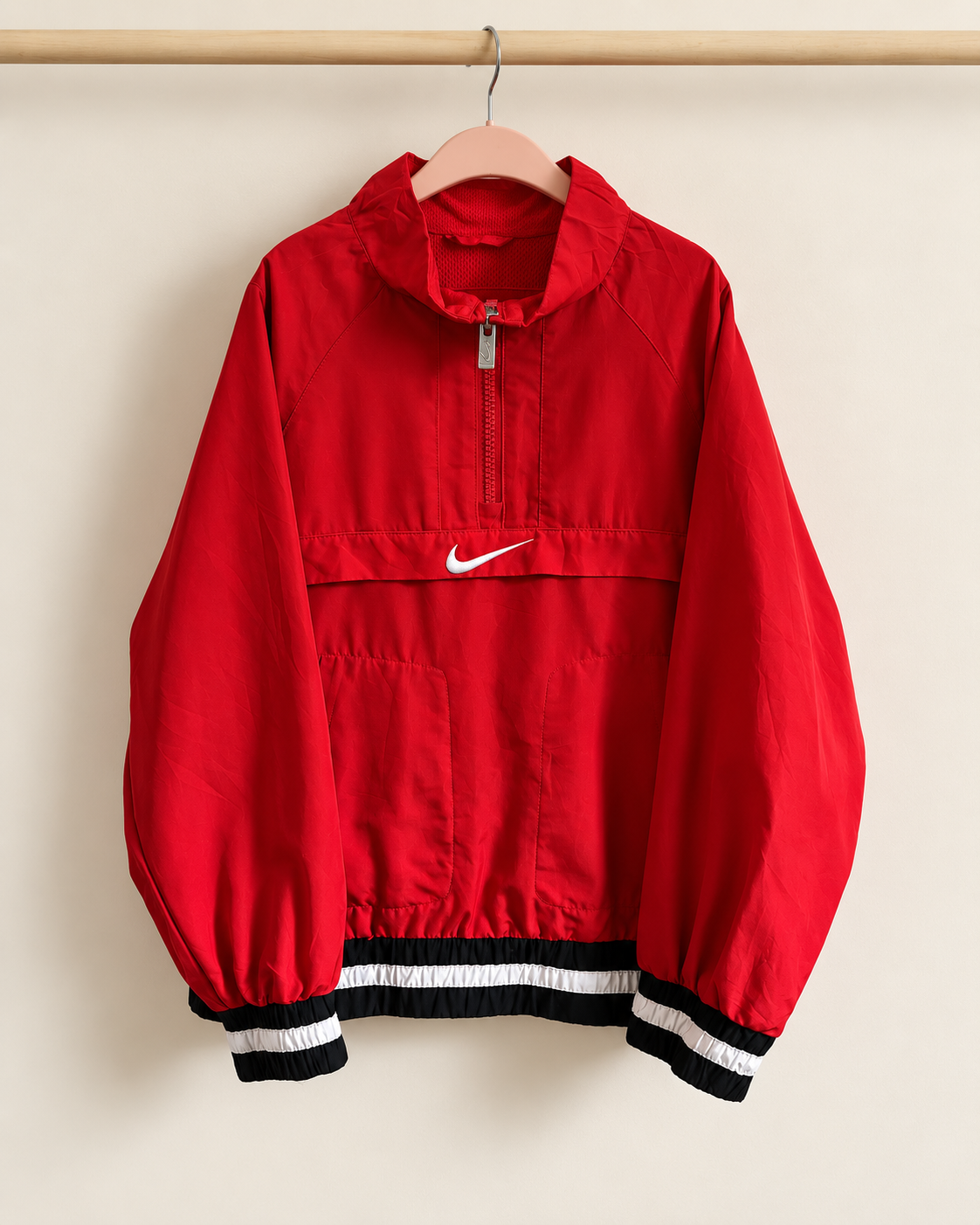 Chaqueta cortaviento infantil Nike rojo | Talla 7 años