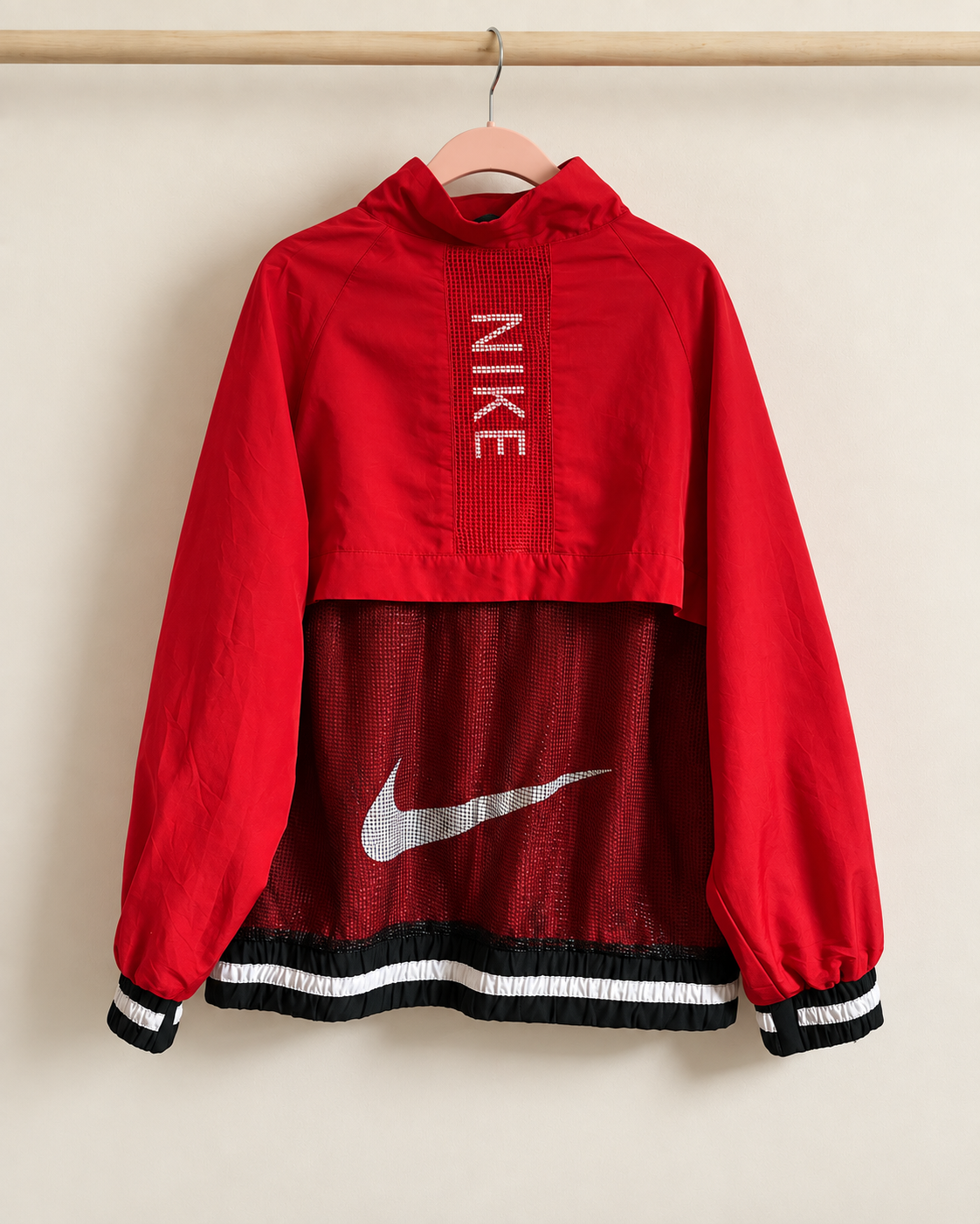 Chaqueta cortaviento infantil Nike rojo | Talla 7 años