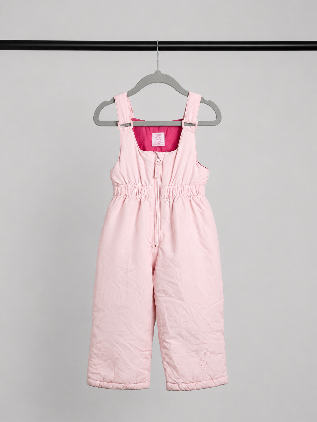 Jardinera de nieve U.S. Polo Assn. rosa claro para niña | Talla 24 meses