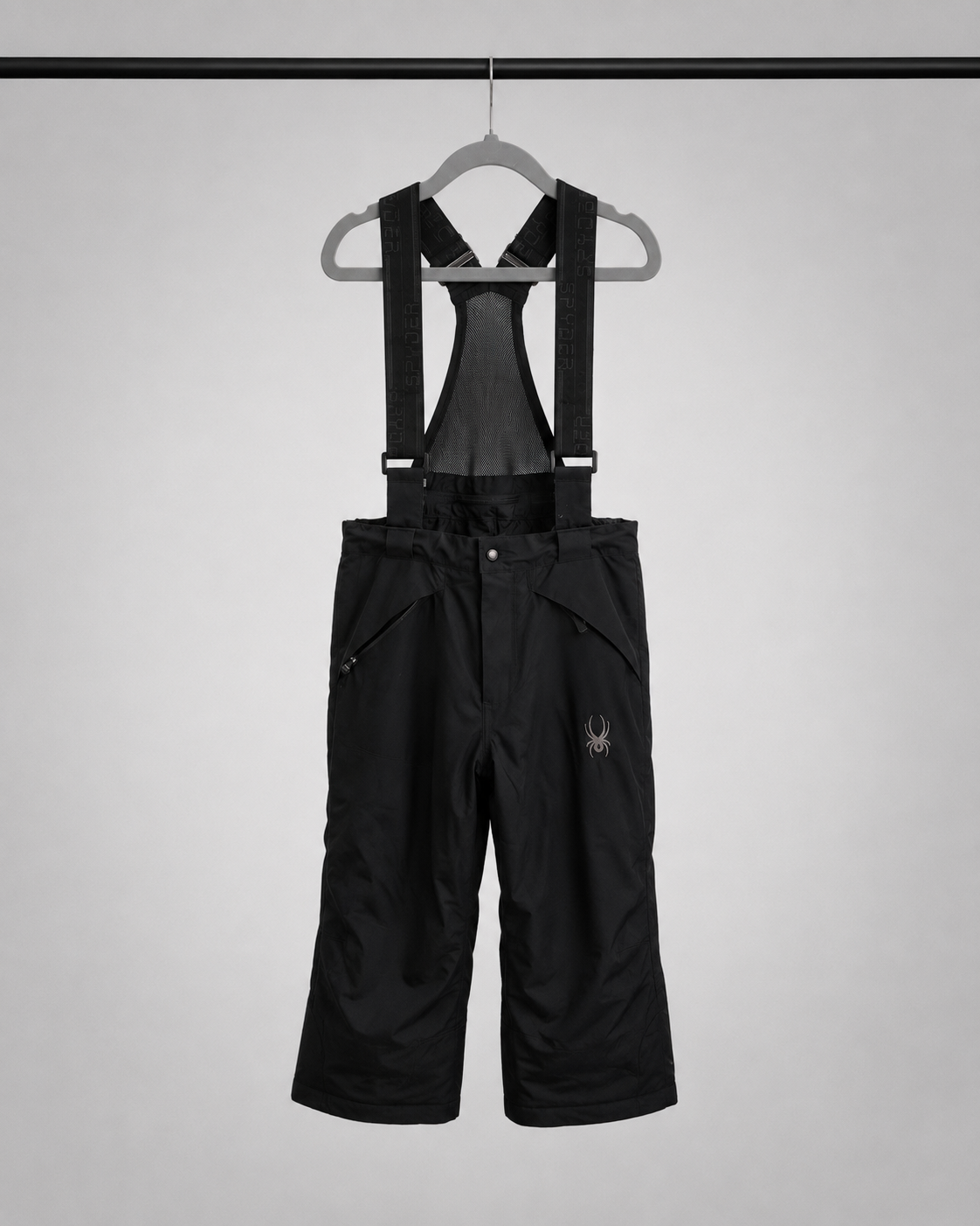 Jardinera de nieve Spyder negra infantil unisex | Talla 12