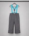 Jardinera de nieve GERRY gris y turquesa infantil | Talla L (14-16)