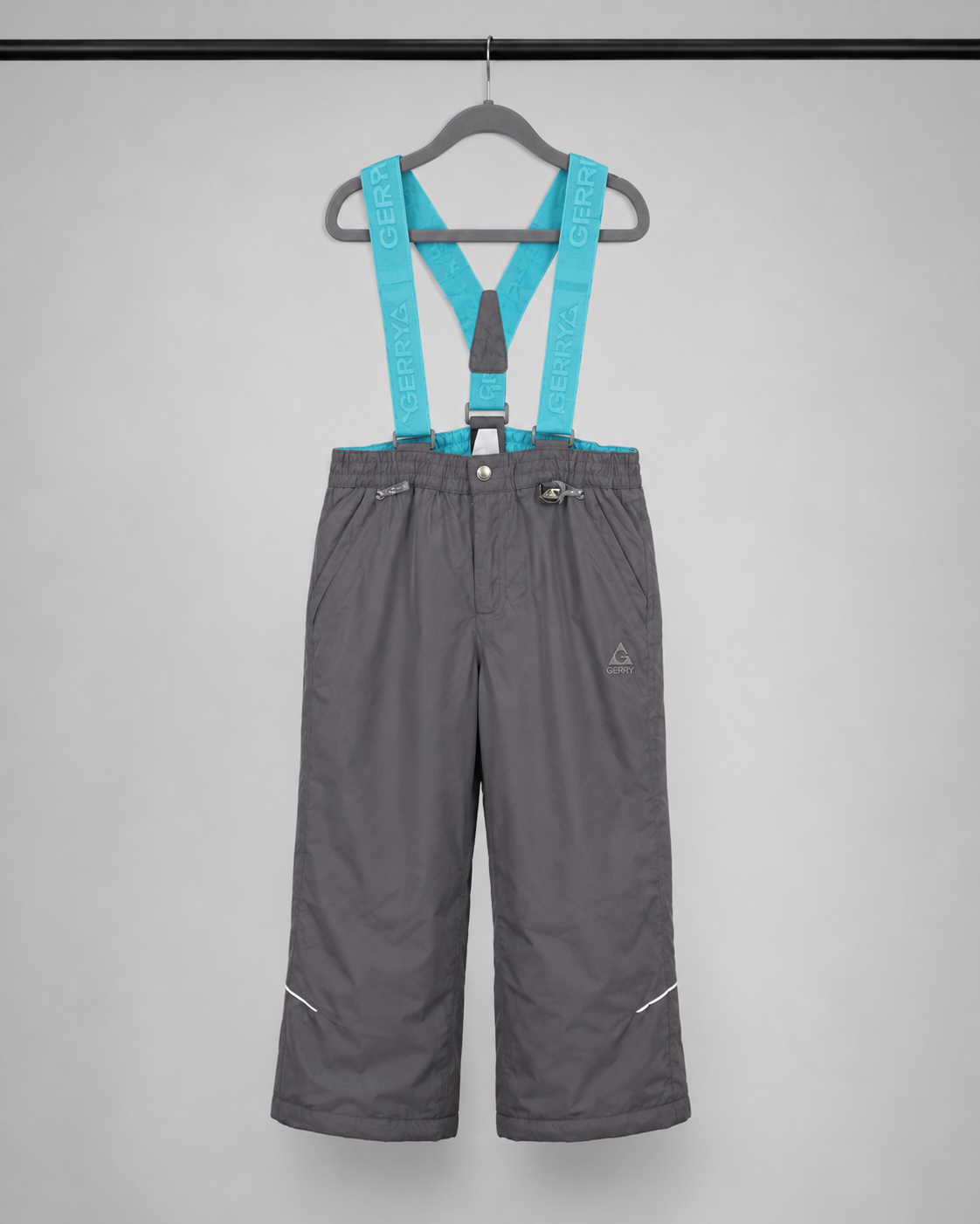 Jardinera de nieve GERRY gris y turquesa infantil | Talla L (14-16)