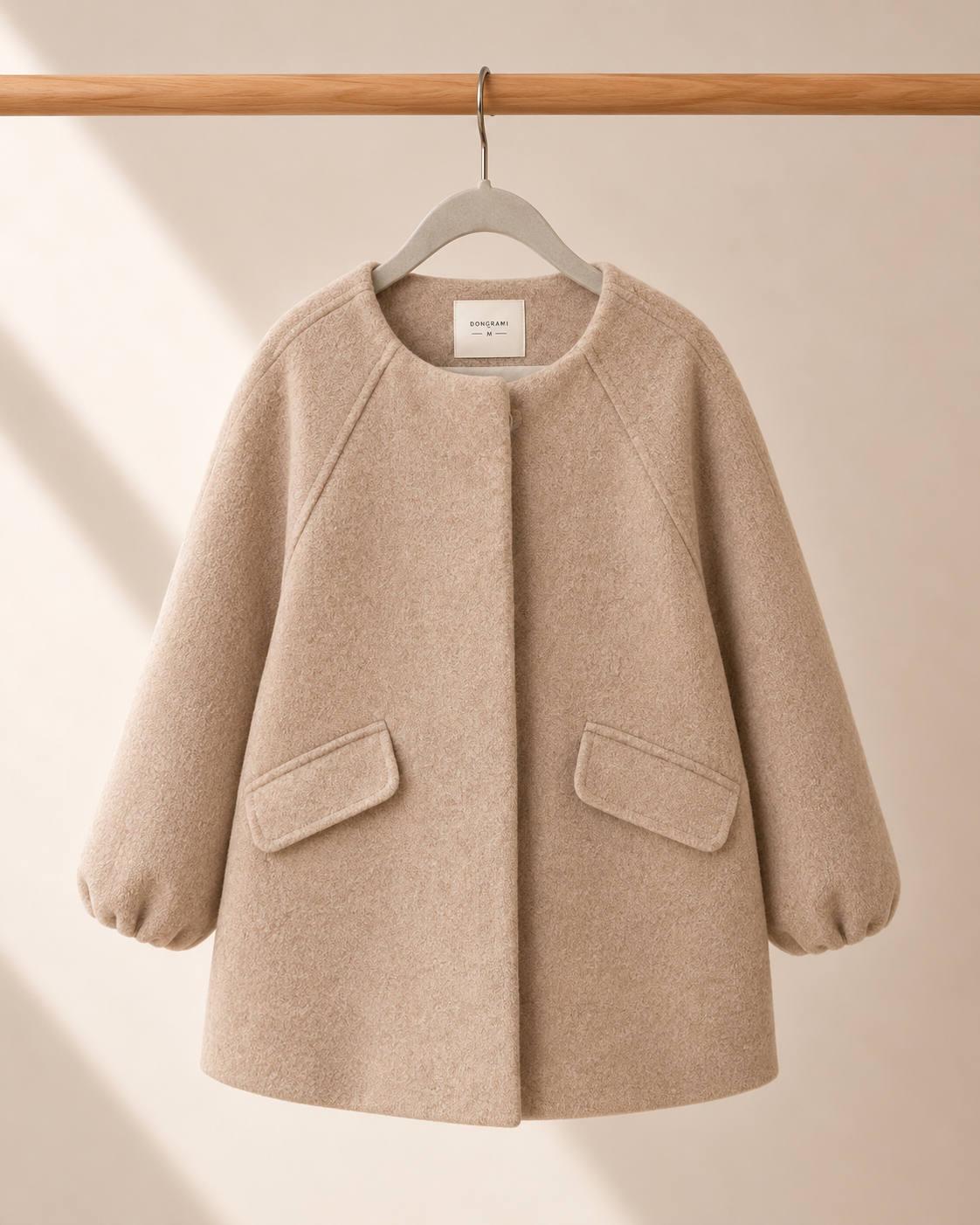 Abrigo de lana Dongrami beige infantil | Talla 6