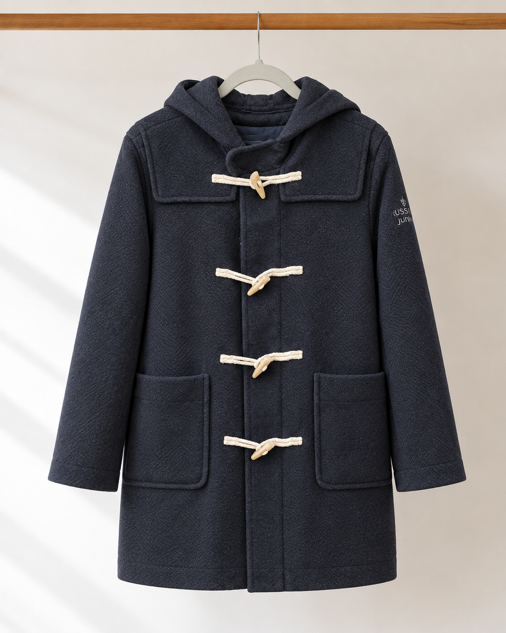 Montgomery infantil Trussardi Junior azul marino 100% lana | Talla 140