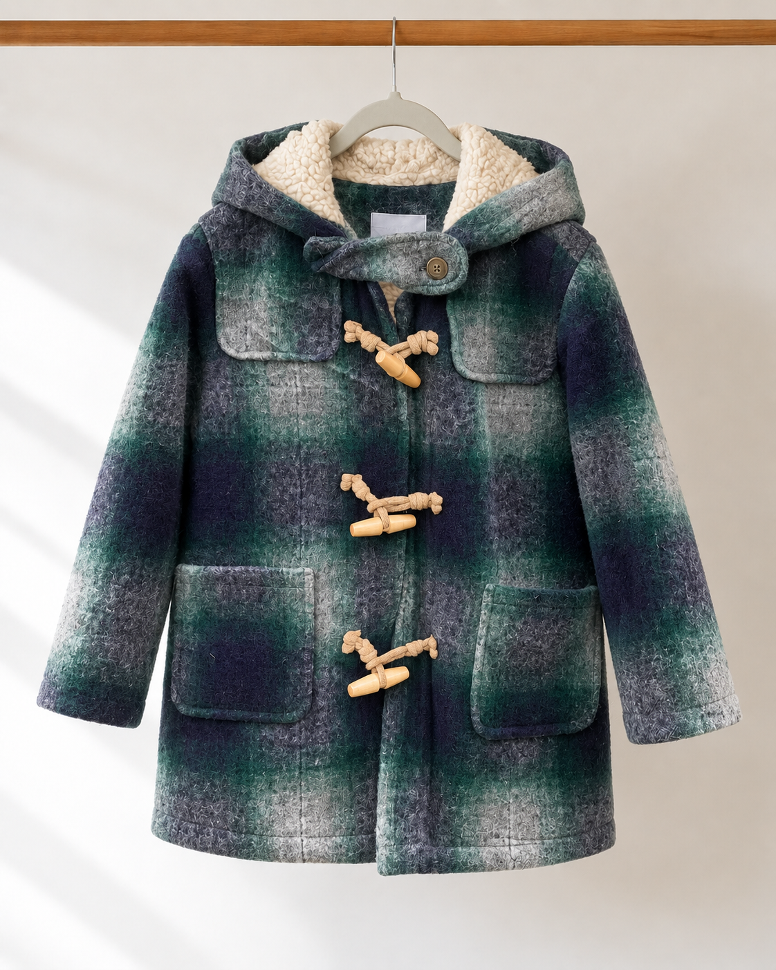 Montgomery infantil Urban Rabbit cuadrillé forrado en chiporro | Talla 3-4 (M)