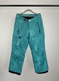 Pantalón de nieve infantil 555, talla 4, en color turquesa con diseño de puntos vamos niños