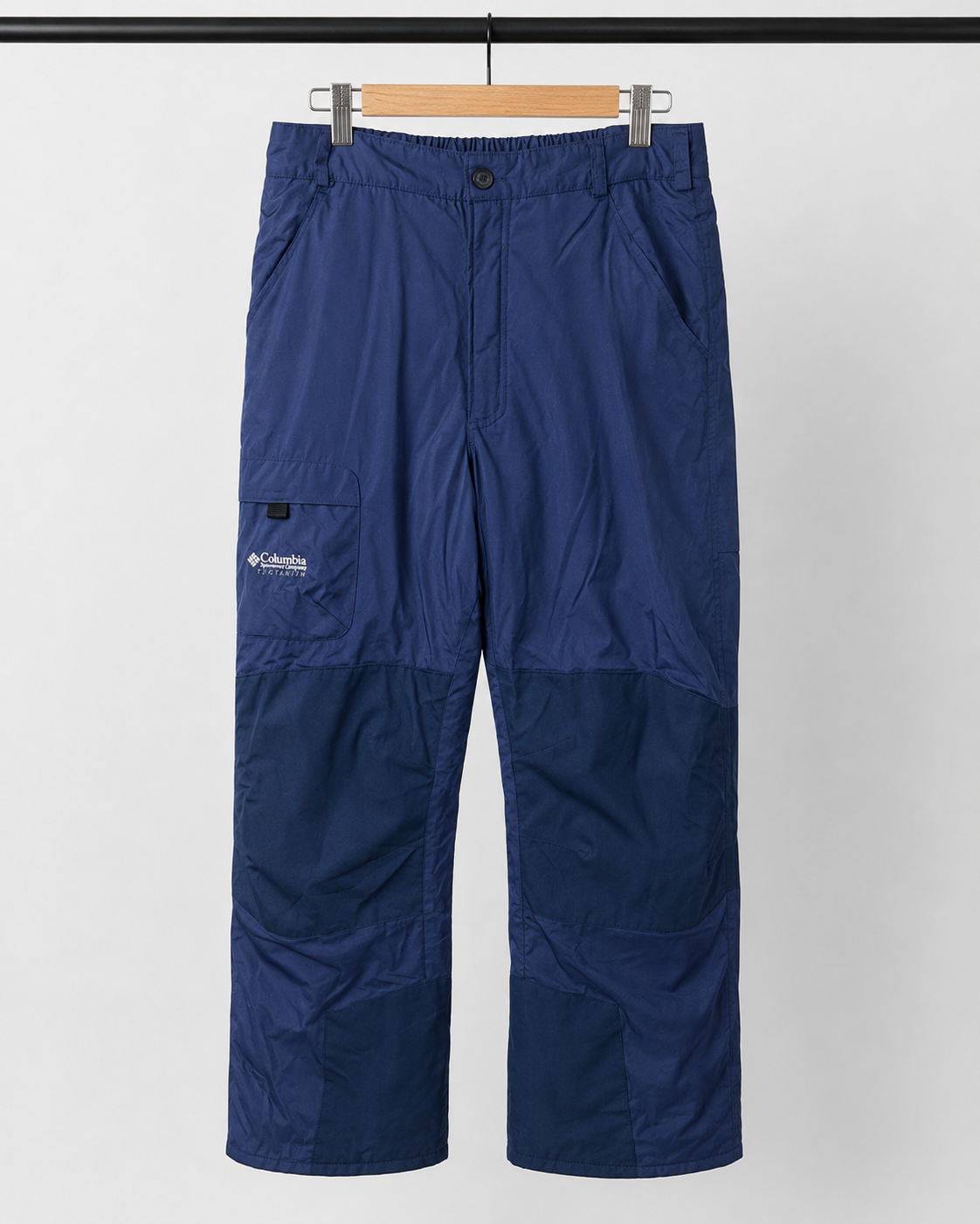 Pantalón de nieve Columbia azul marino infantil unisex | Talla 14-16