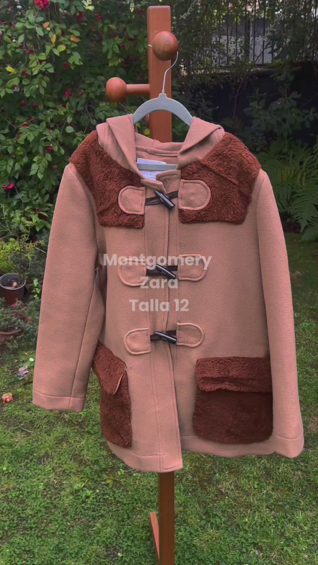 Montgomery Zara camel de lana infantil | Talla 11-12