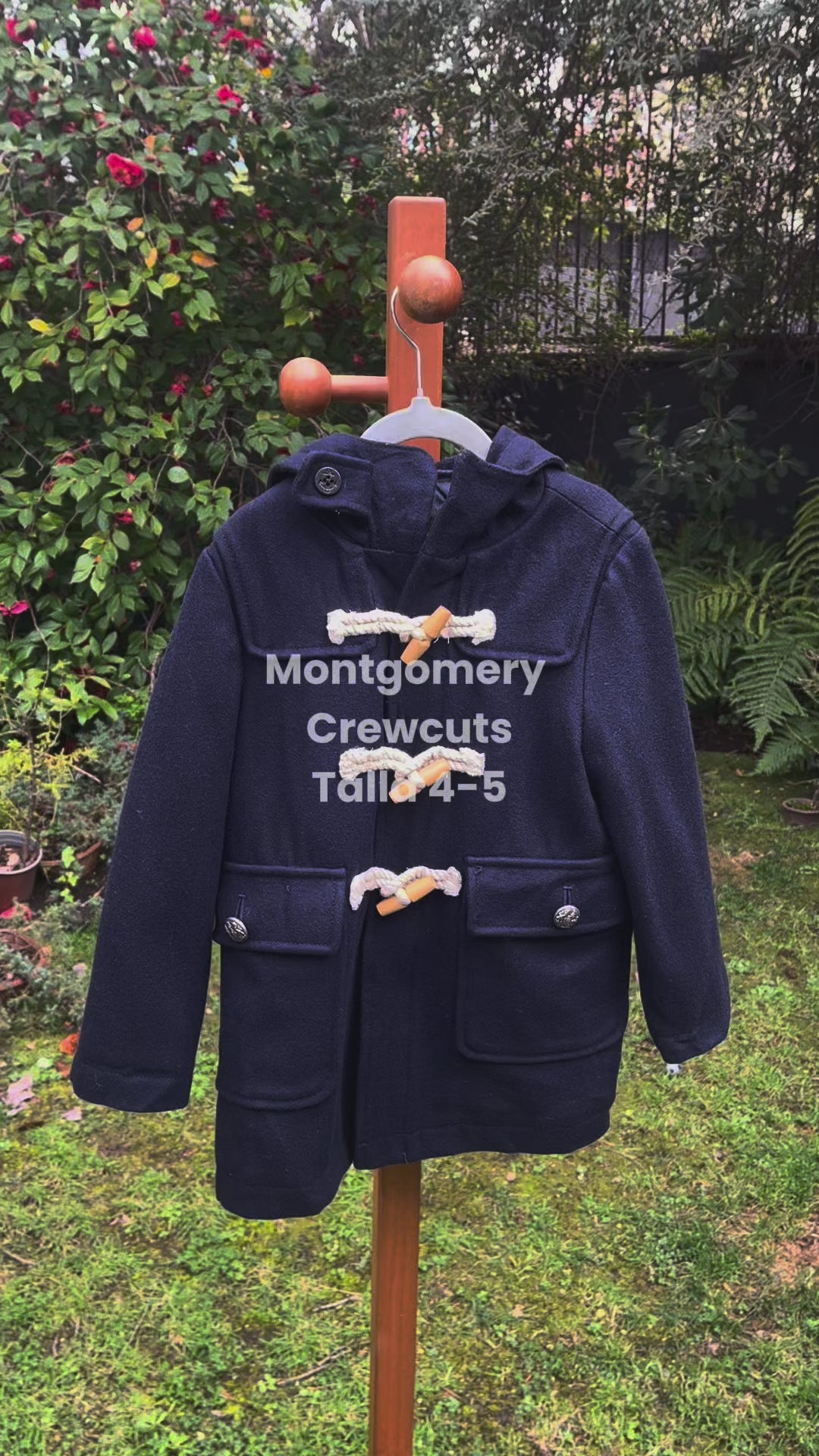 Montgomery infantil Crew Cuts azul marino | Talla 4–5 años