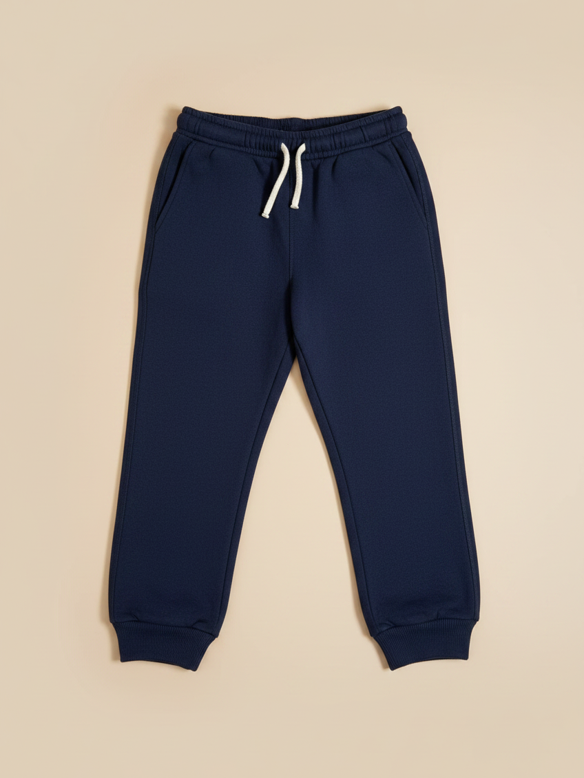 Pantalón de buzo unisex Vamos Niños marca Lefties en color azul marino con cintura elástica y cordón ajustable