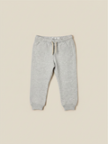 Pantalón buzo gris claro unisex de Vamos Niños marca Lefties para bebé con cintura elástica y cordón ajustable