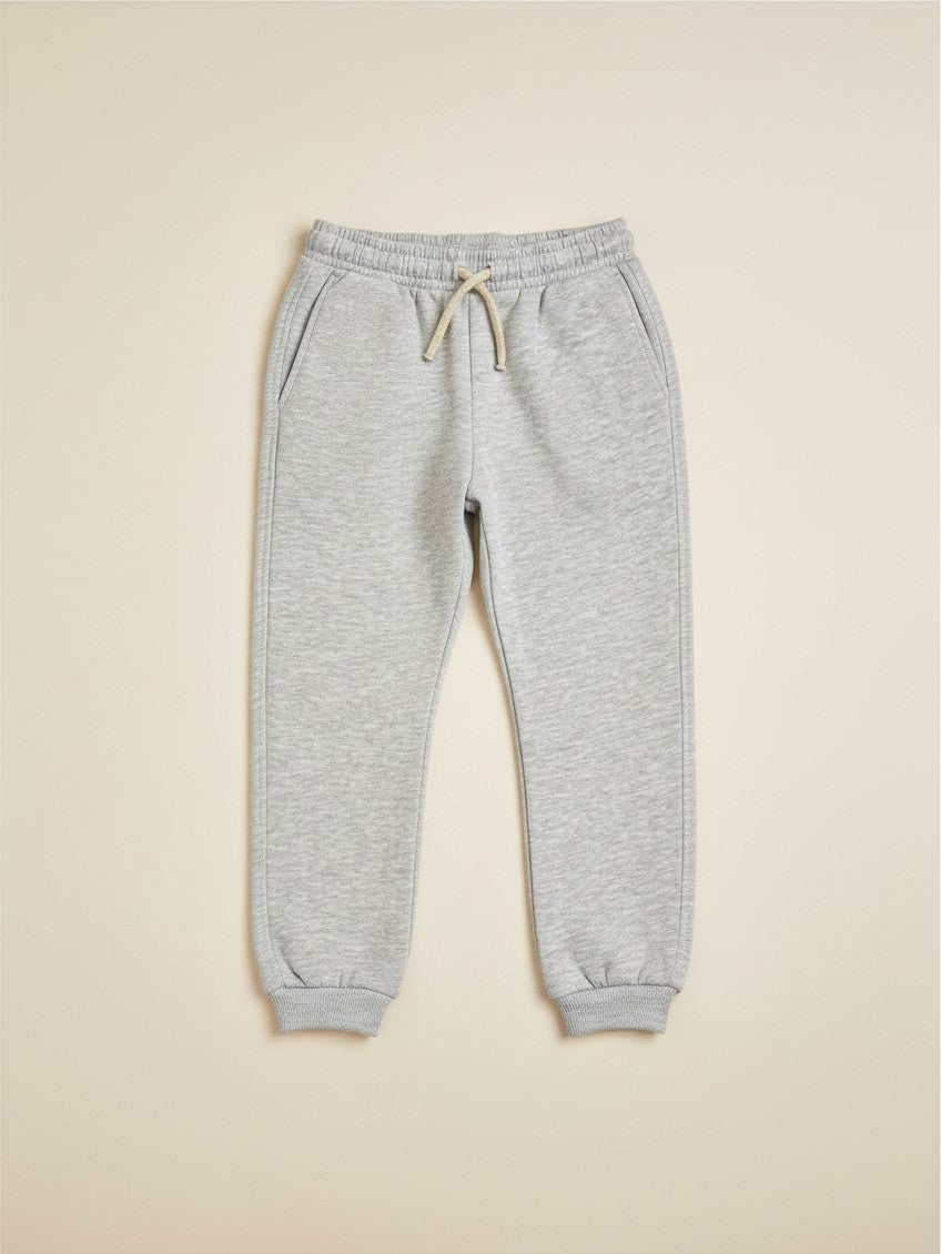 Pantalón de buzo unisex gris claro de Vamos Niños marca Lefties con cintura elástica y cordón ajustable