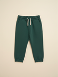 Pantalón buzo unisex Vamos Niños marca Lefties en color verde oscuro con cintura elástica y cordón ajustable