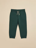 Pantalón de buzo verde oscuro para niño de Vamos Niños con cintura elástica y cordón ajustable