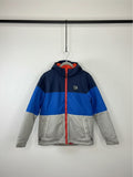 Parka de nieve Vamos Niños Surface para niño en azul, gris y azul marino con cierre naranja y detalles reflectantes