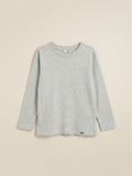 Polera de niño gris claro de manga larga marca Lefties disponible en Vamos Niños