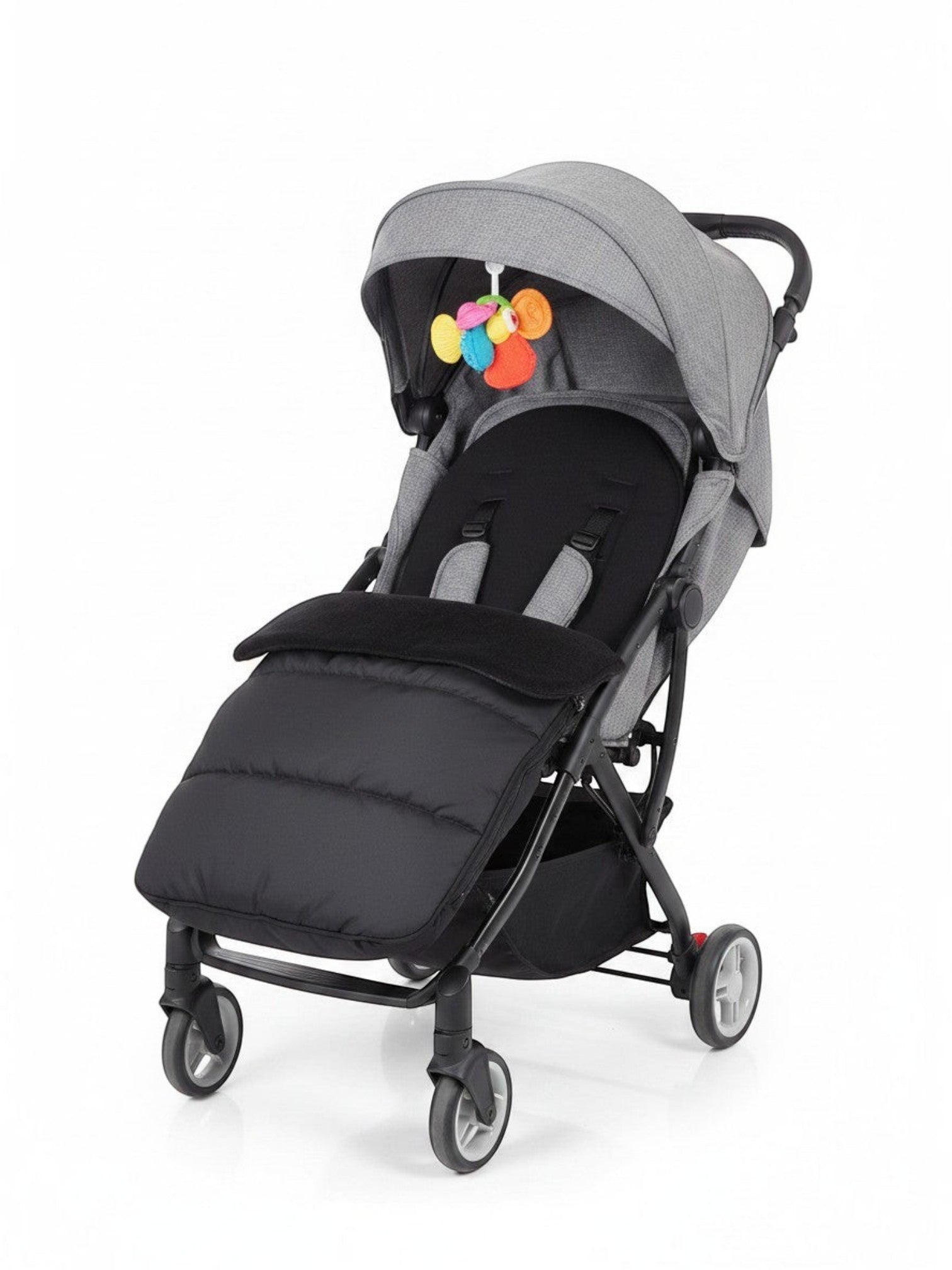 Saco térmico universal Vamos Niños para cochecito en color negro con interior acolchado y exterior resistente